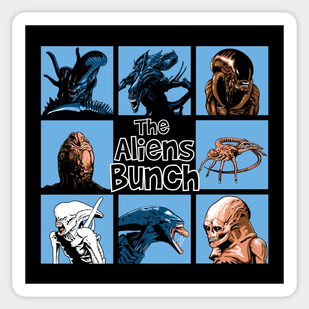 The Aliens Bunch Sticker by BER